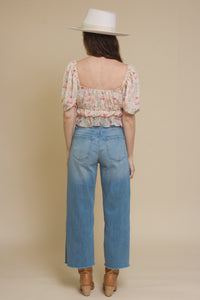 Emory Park peasant top, in floral.
