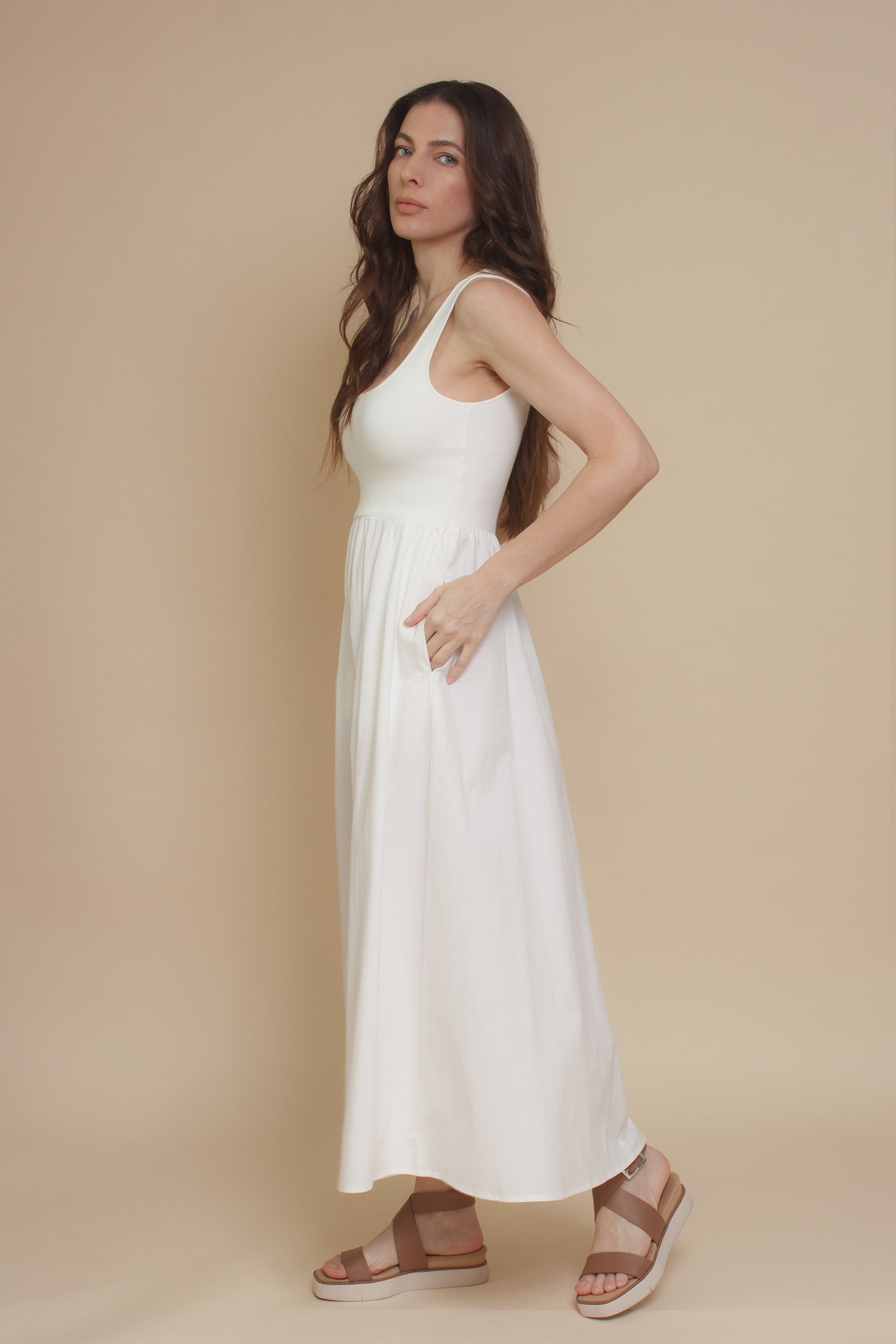 ALL ROW Lucinda Dress, in white.
