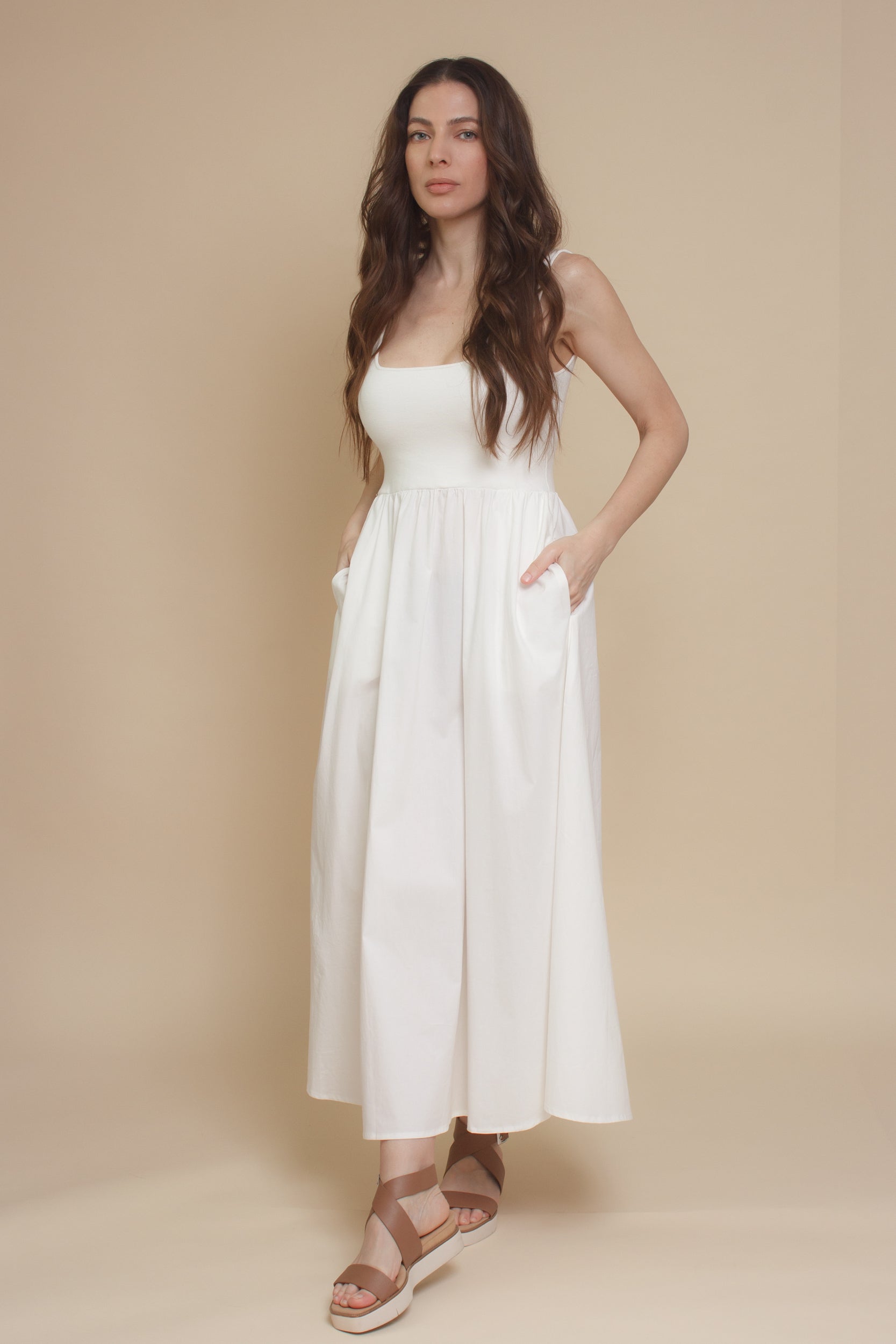 ALL ROW Lucinda Dress, in white.