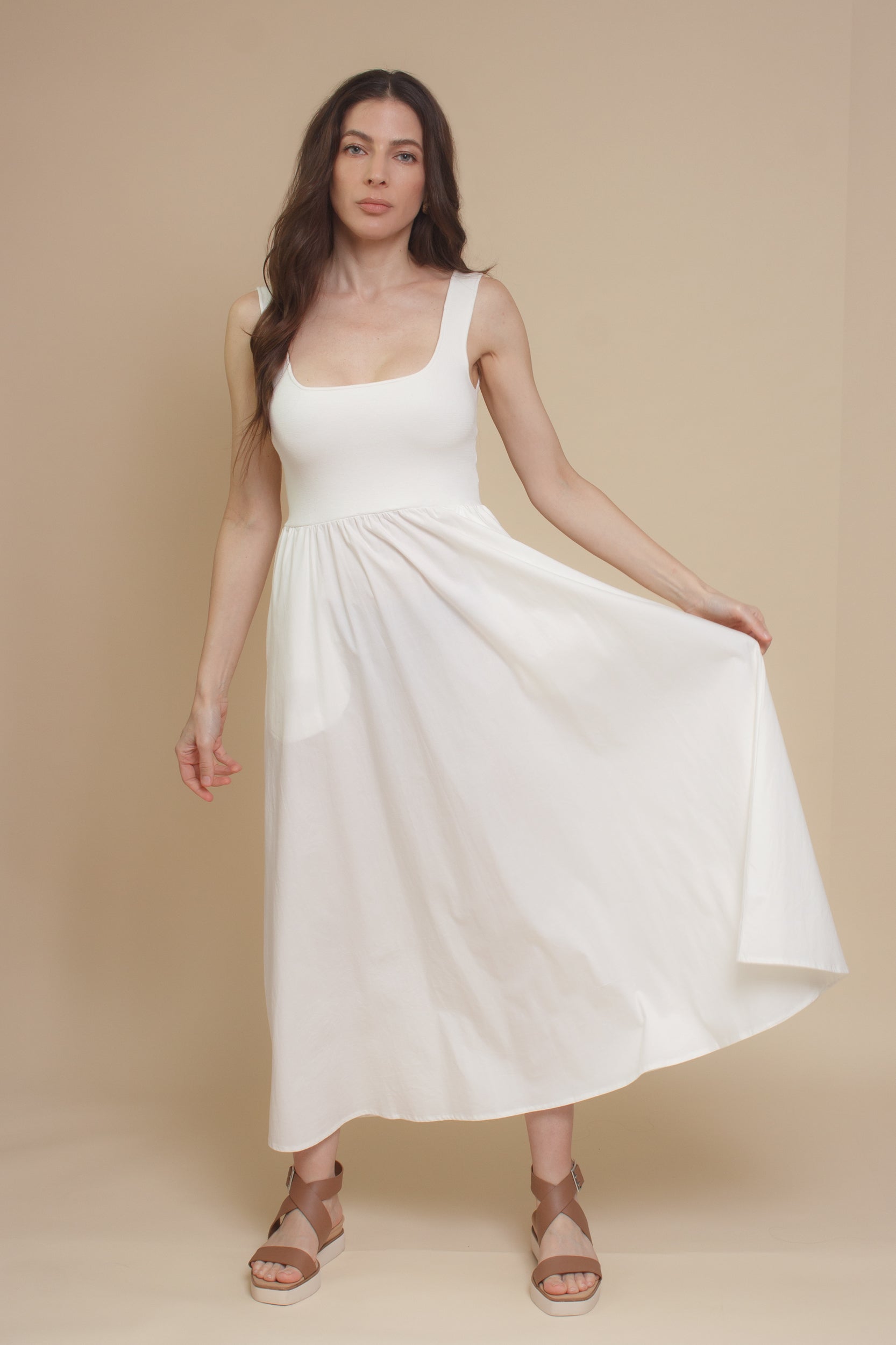 ALL ROW Lucinda Dress, in white.