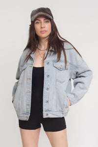 Denim jacket with pockets. Image 11