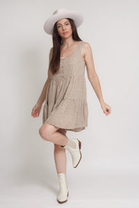 Floral romper, in olive. Image 3