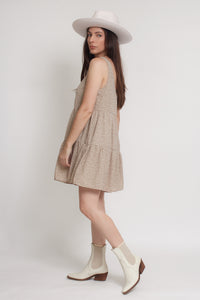 Floral romper, in olive. Image 4