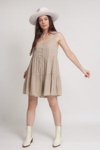 Floral romper, in olive. Image 7