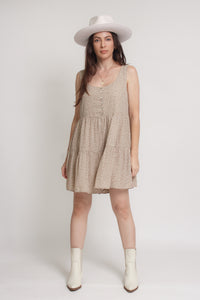 Floral romper, in olive. Image 8