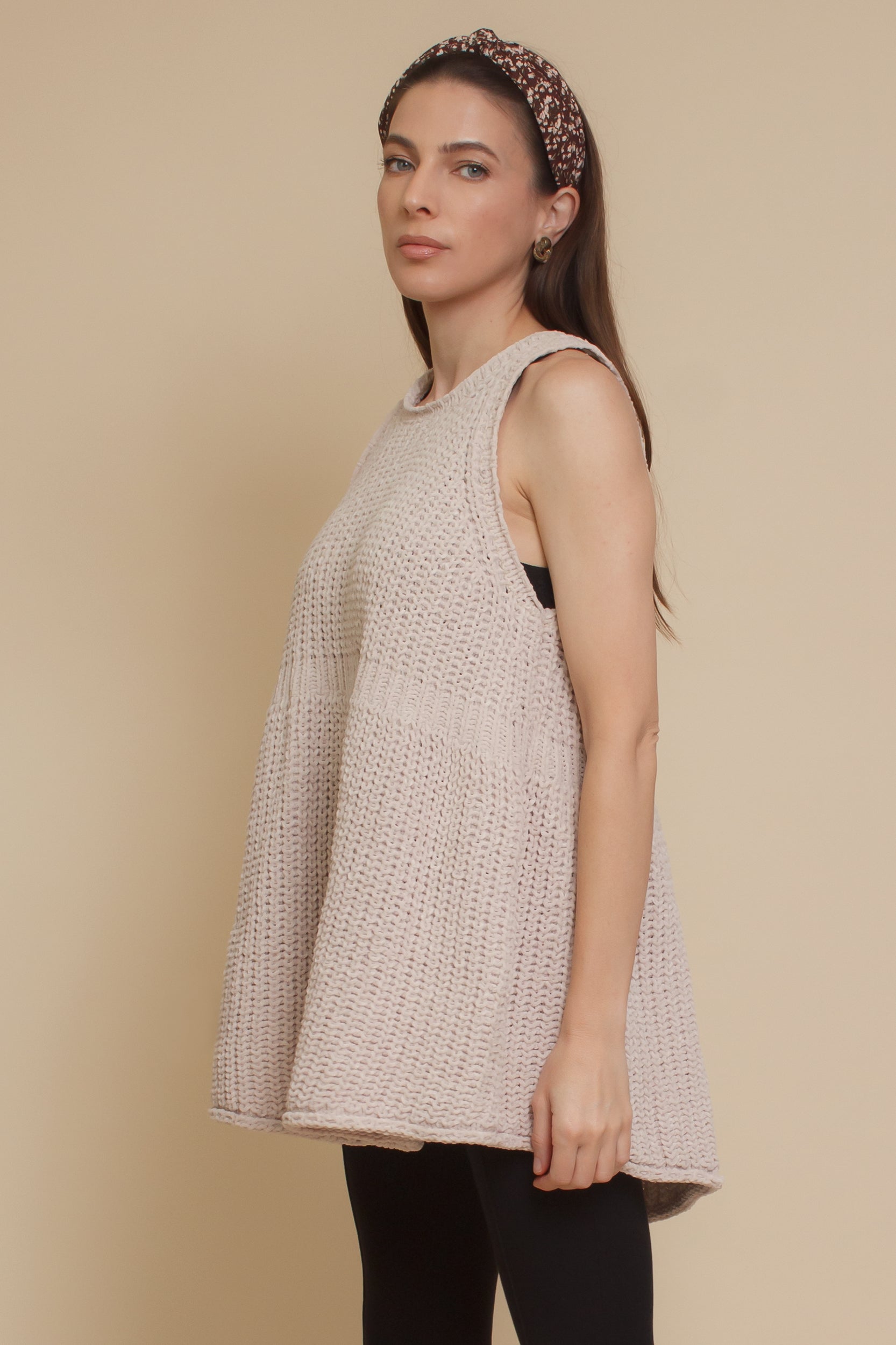 POL Sleeveless Babydoll Sweater – Franklin Sunset