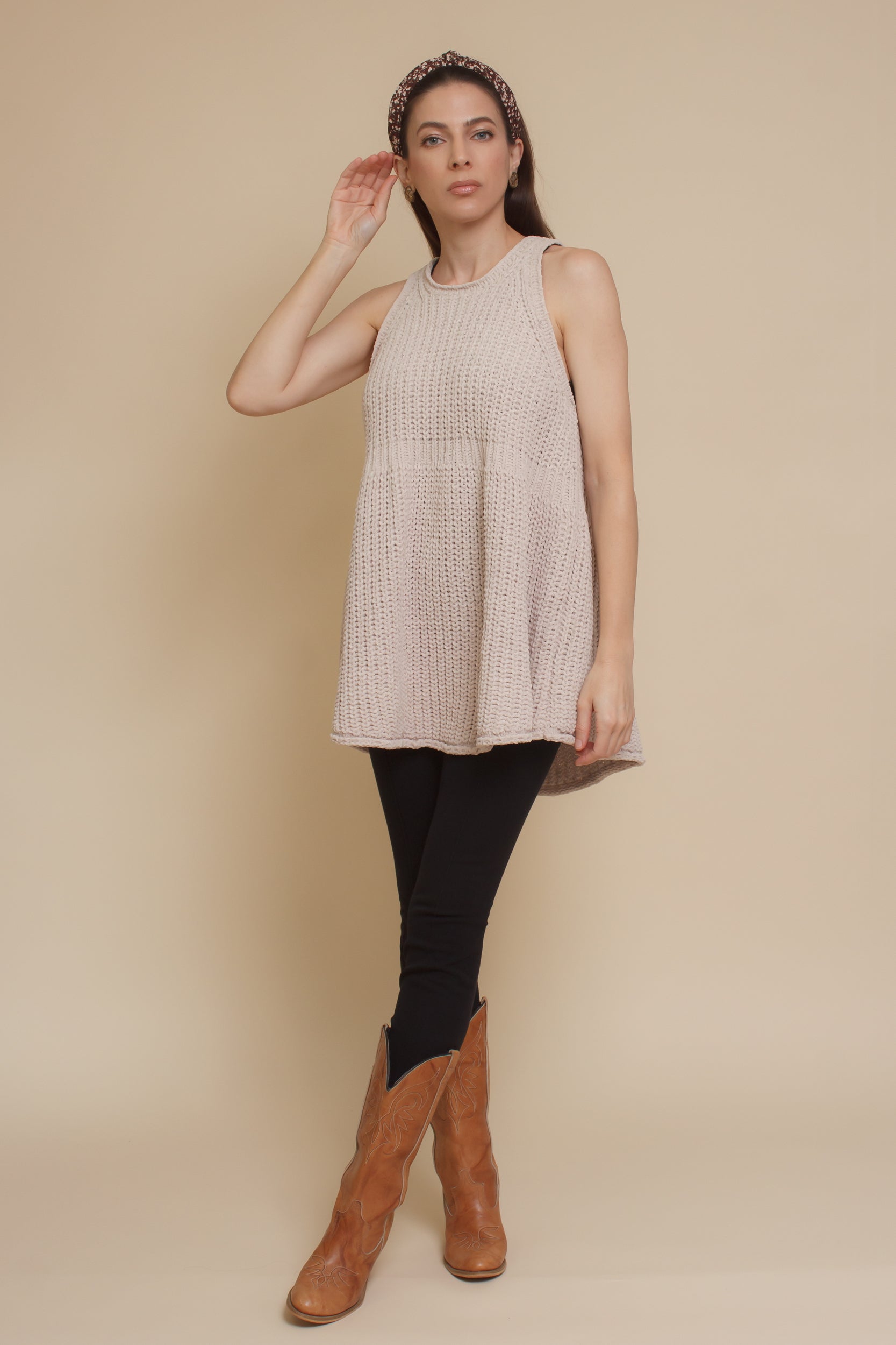 POL Sleeveless Babydoll Sweater – Franklin Sunset