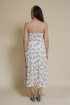 Crescent Mason Bustier Midi Dress, in ivory.
