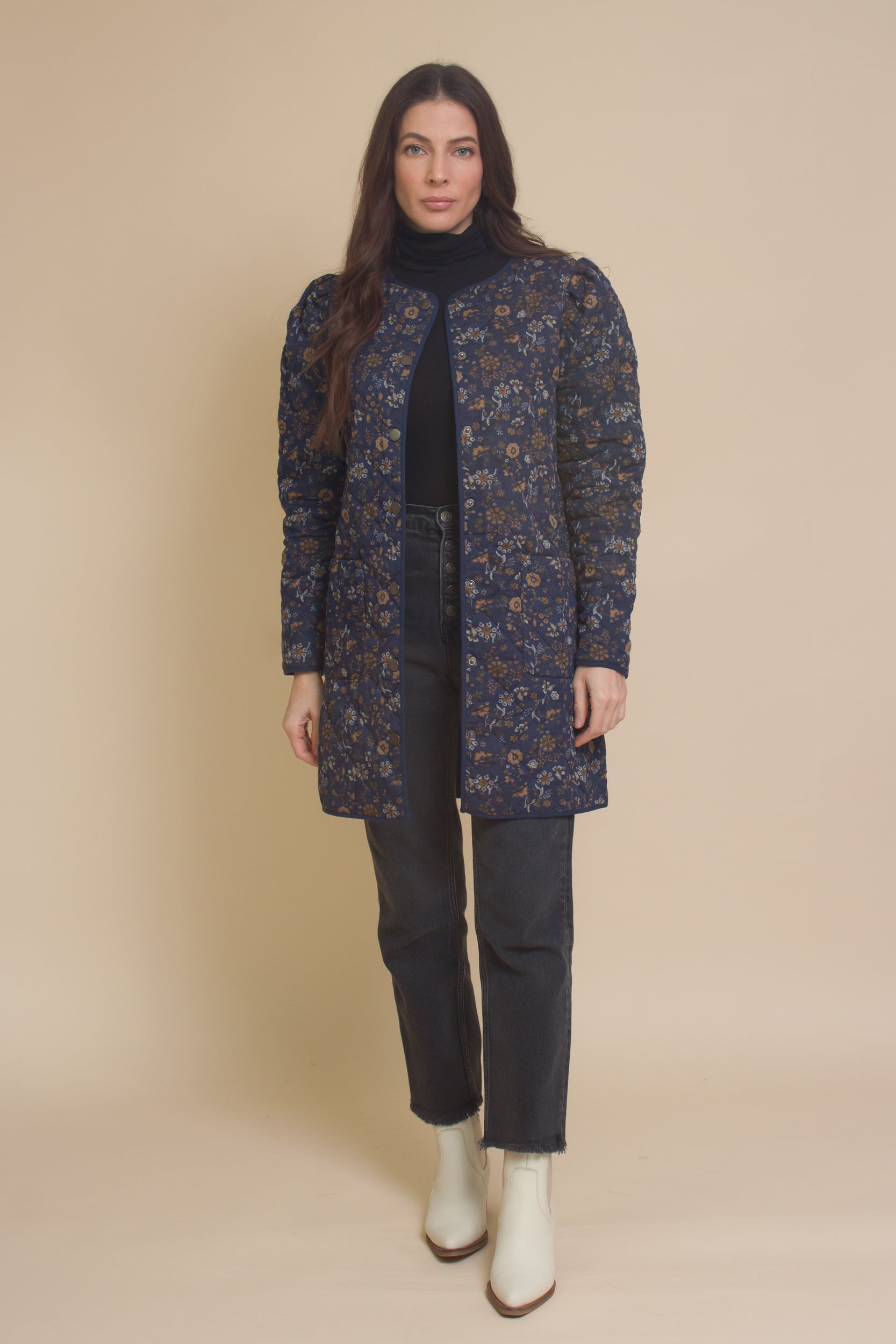 Current Air Floral Quilted Jacket – Franklin Sunset