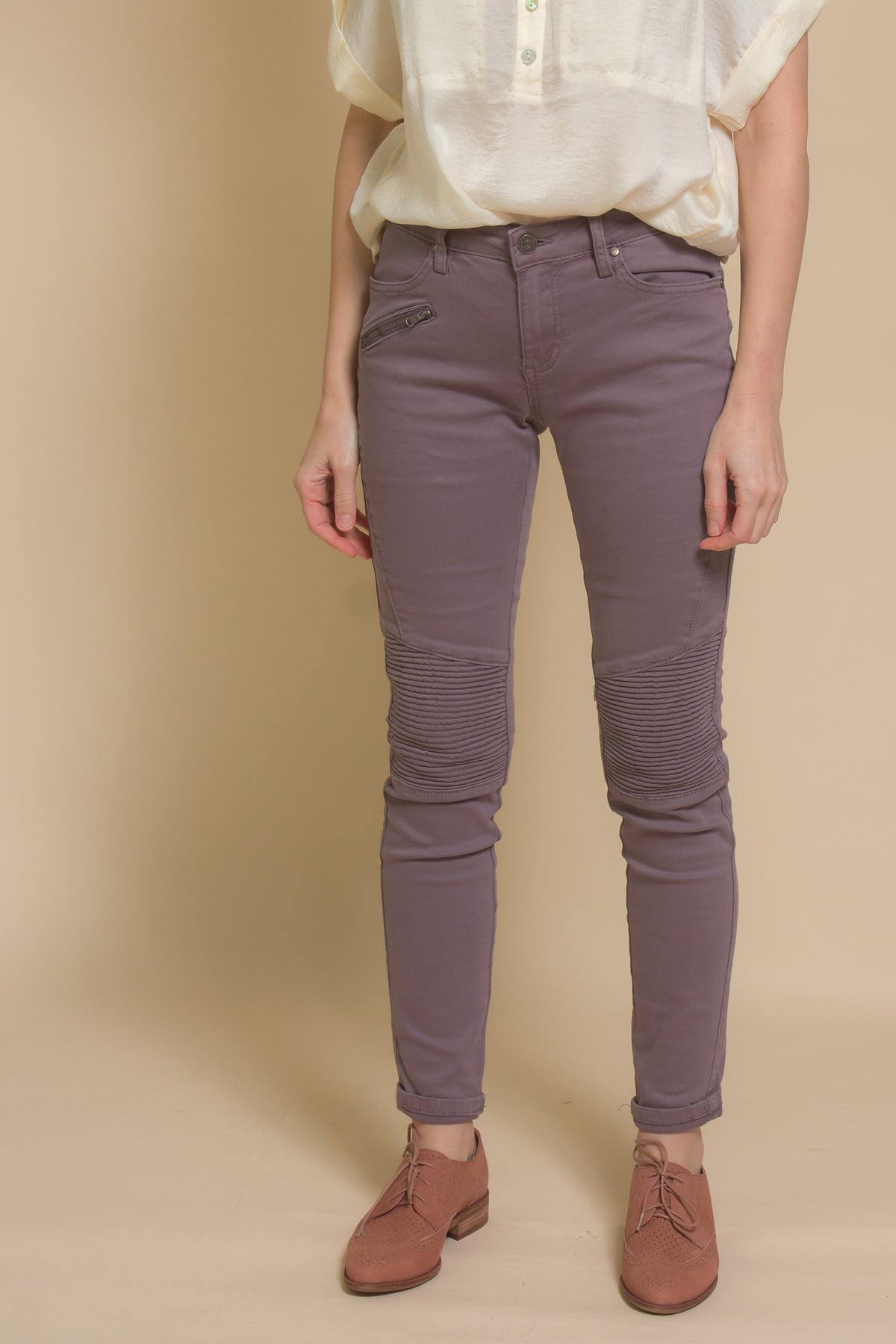 Wishlist denim jeans with textured knees, in midnight.