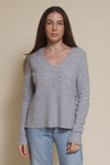Fate split back sweater, in grey.