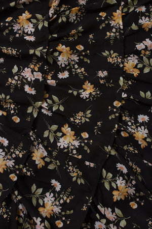 Crescent: Hayden Multi Tiered Dress, in black.