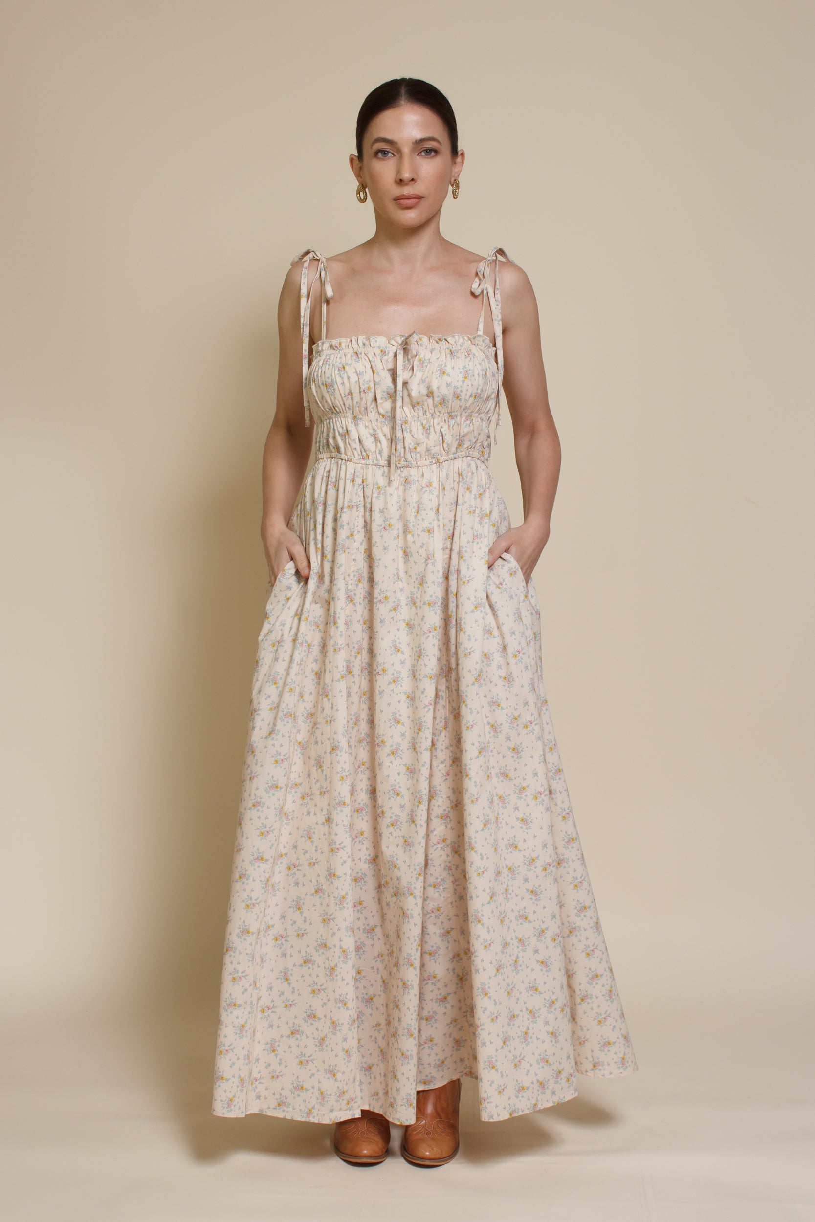 In Loom Floral Maxi Dress – Franklin Sunset