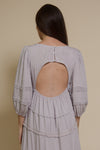 Lovestitch Freefall Maxi Dress, in silver.