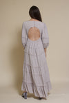 Lovestitch Freefall Maxi Dress, in silver.