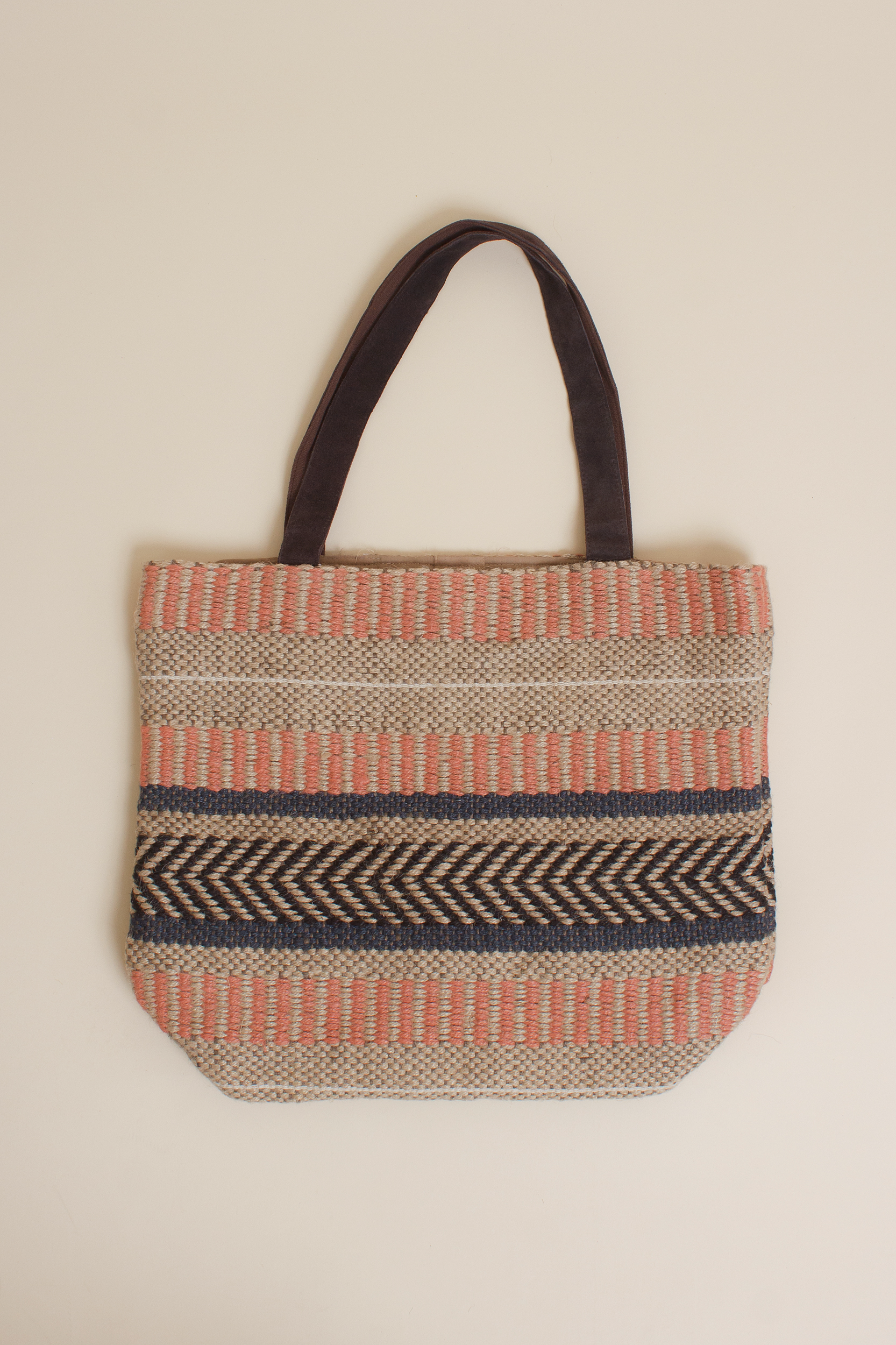 Lovestitch large jute tote bag, in pink.