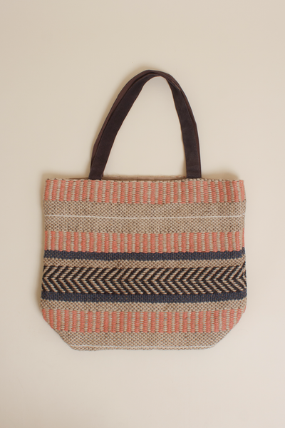 Lovestitch large jute tote bag, in pink.