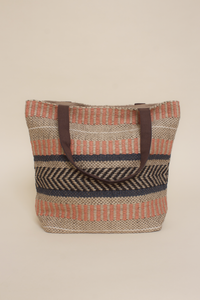 Lovestitch large jute tote bag, in pink.