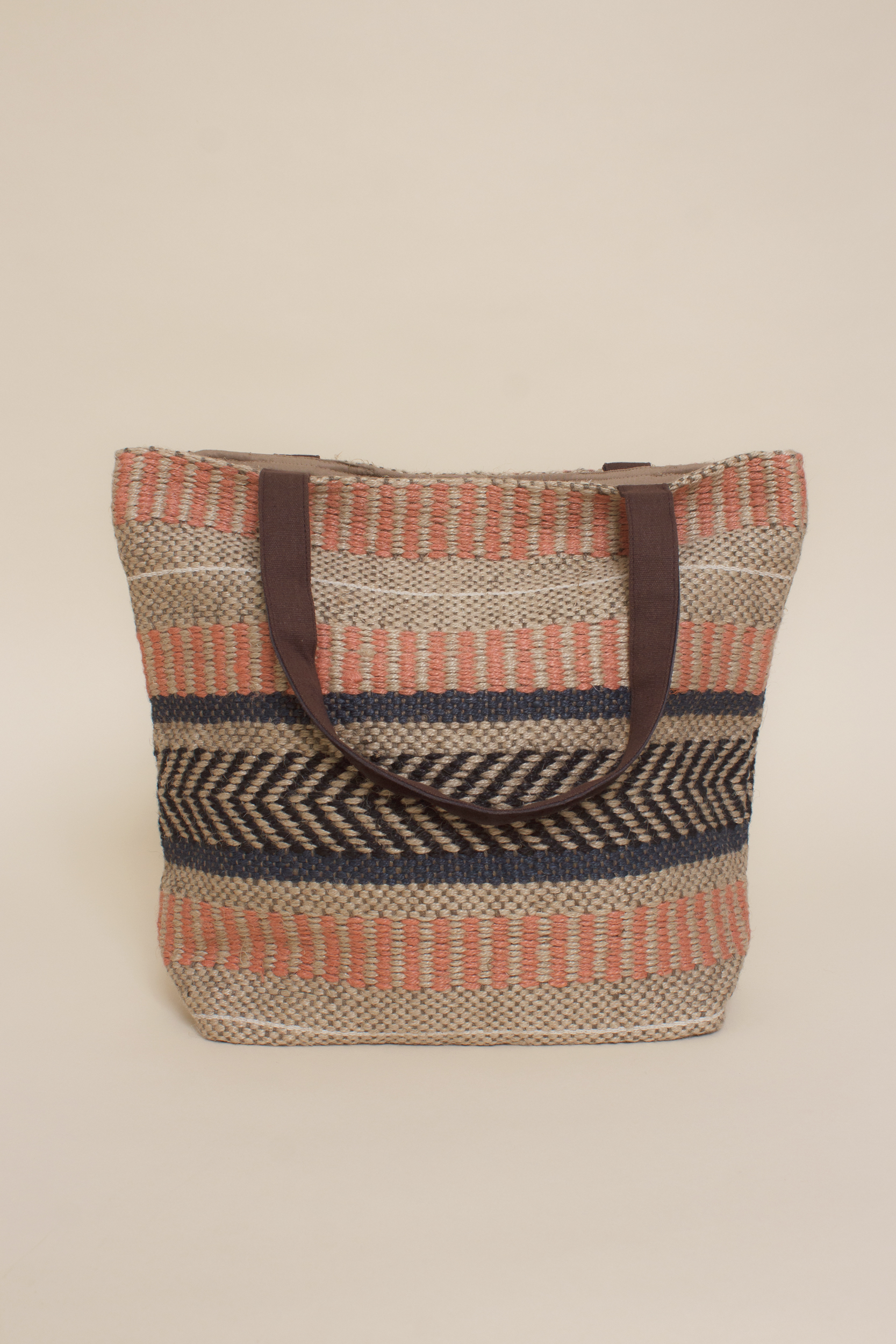 Lovestitch large jute tote bag, in pink.