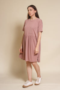 Mod Ref babydoll fit mini dress, in pale lilac.