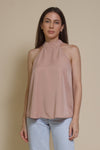 Mod Ref Florence button back blouse, in dusty blush.