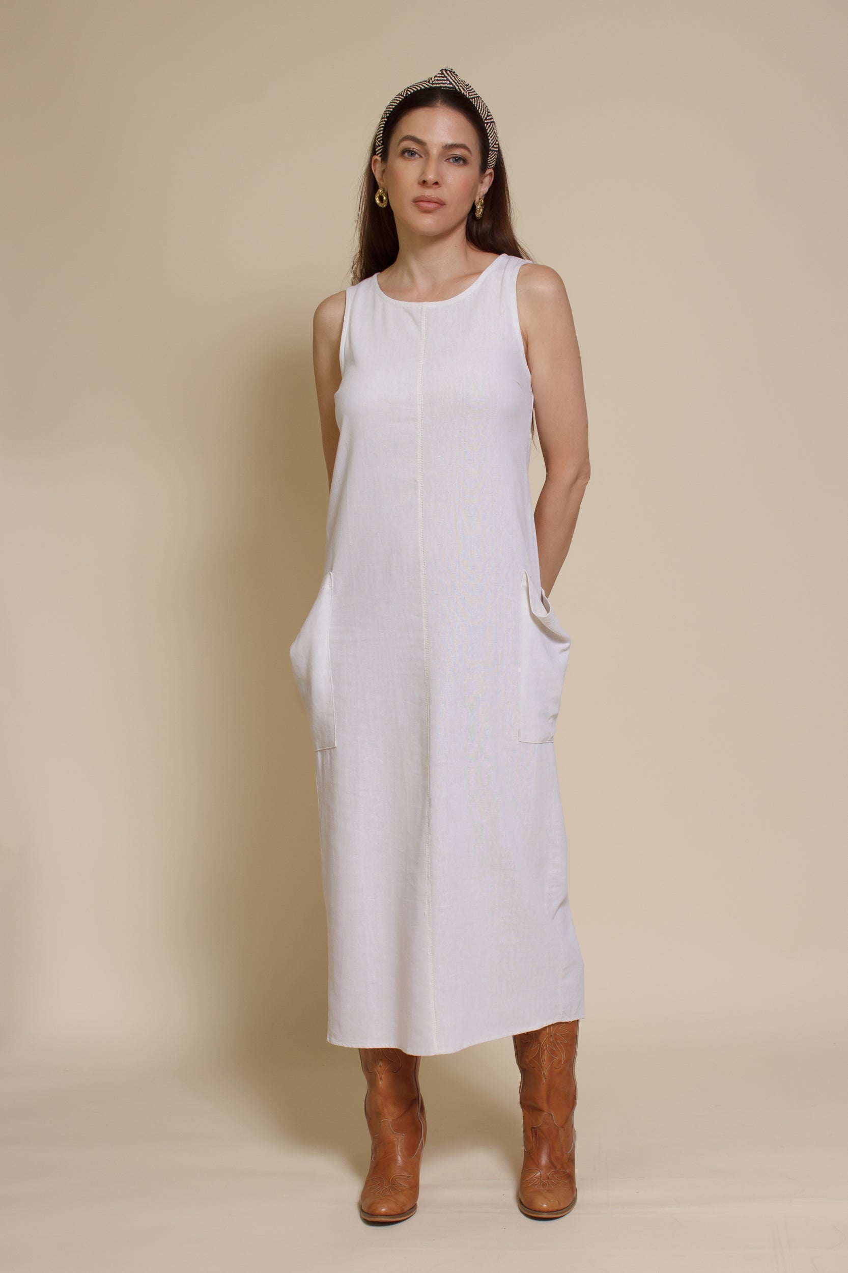 Linen Pocket Dress