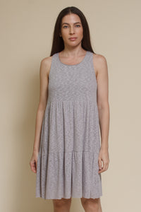 Mod Ref Lizzie textured mini dress, in grey.