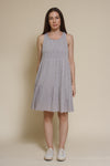 Mod Ref Lizzie textured mini dress, in grey.