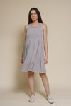 Mod Ref Lizzie textured mini dress, in grey.