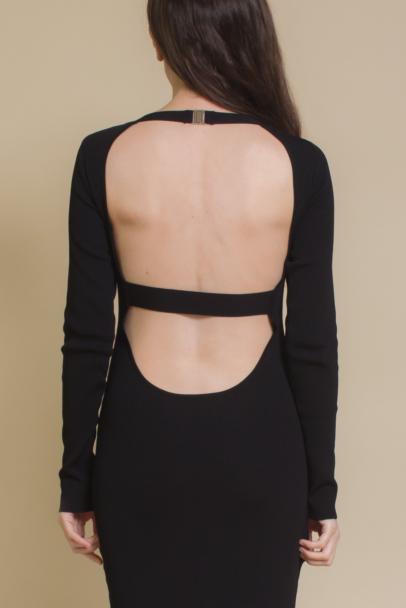 nagonstans knit combination dress ブラック nagonstans(ナゴンスタンス)｜Knit Combi DRS/ドレス/Black の通販