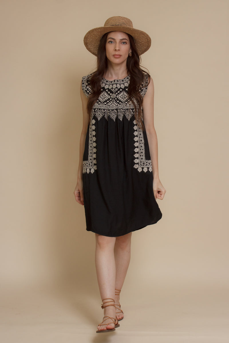 THML Moroccan Embroidered Dress x-small THML Moroccan Embroidered Dress x-small