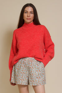 Wishlist floral cotton shorts, in sky combo.