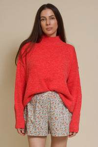 Wishlist floral cotton shorts, in sky combo.