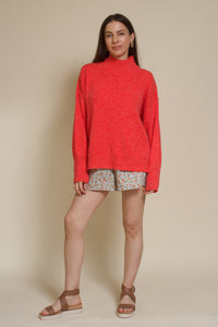 Wishlist floral cotton shorts, in sky combo.