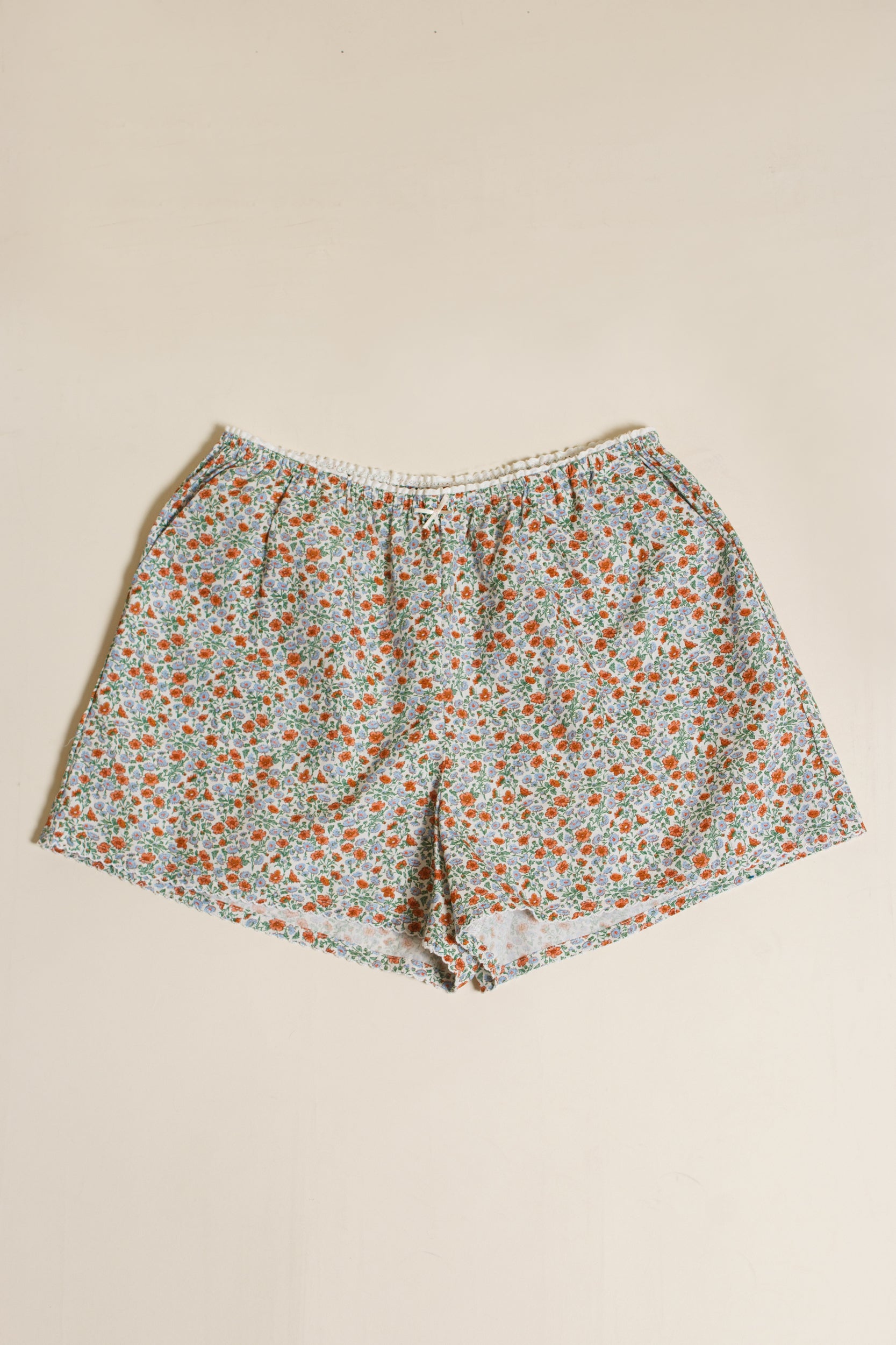 Wishlist floral cotton shorts, in sky combo.