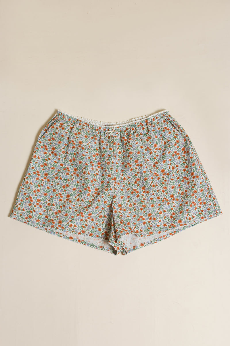 Wishlist floral cotton shorts, in sky combo.
