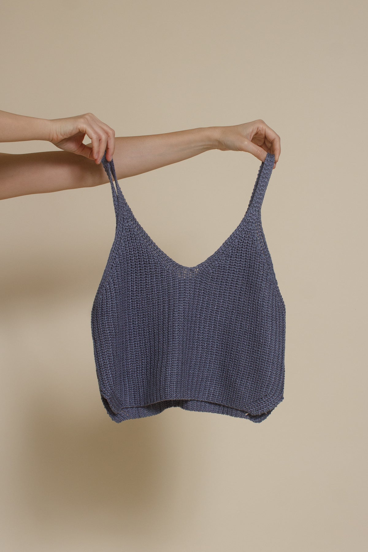 Wishlist v neck sweater camisole, in cool grey.