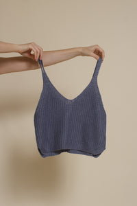 Wishlist v neck sweater camisole, in cool grey.
