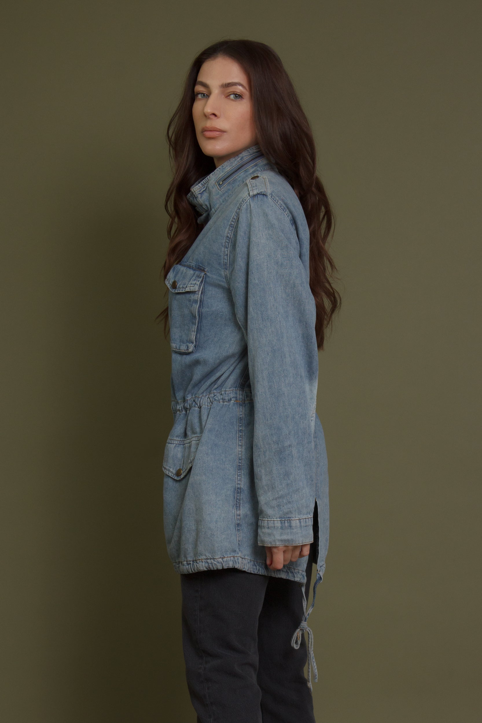 Denim Utility Jacket – Franklin Sunset