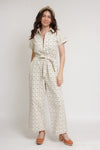 FRNCH floral jumpsuit, in creme. Image 4