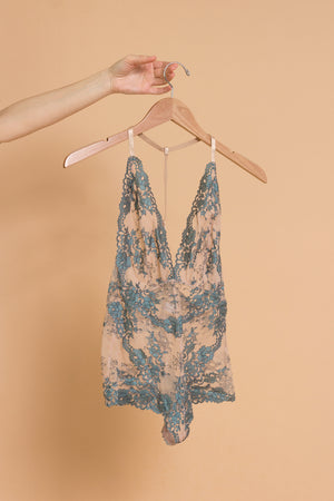 Lace bodysuit.