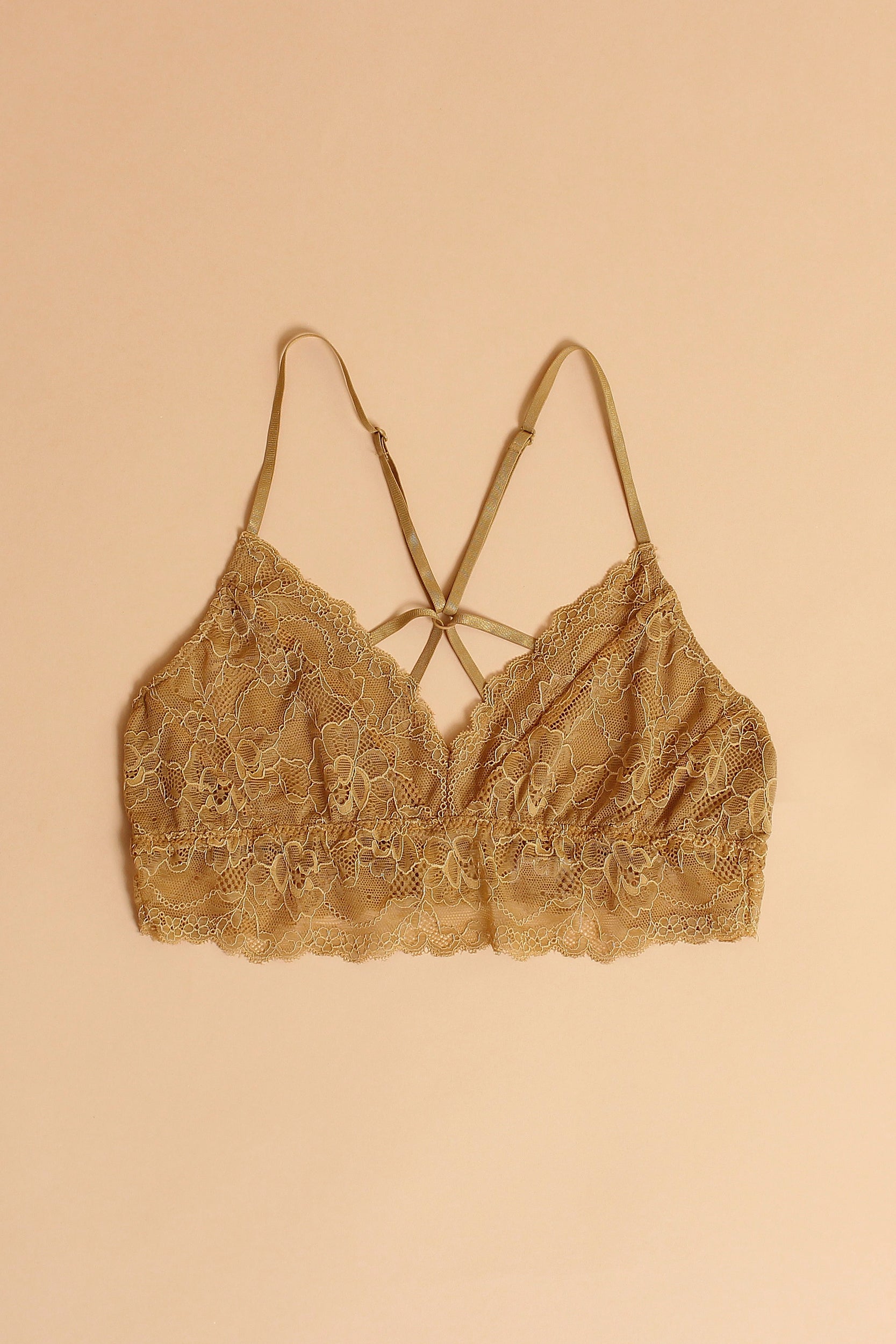 Mustard fashion bralette