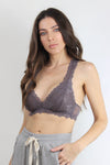 Lace racer back bralette, in Midnight. Image 3