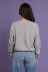 Cashmere blend sweater with sleeve pocket. Image 11