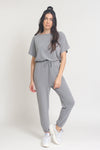 Terry cloth jogger jumpsuit, in Paloma. Image 5