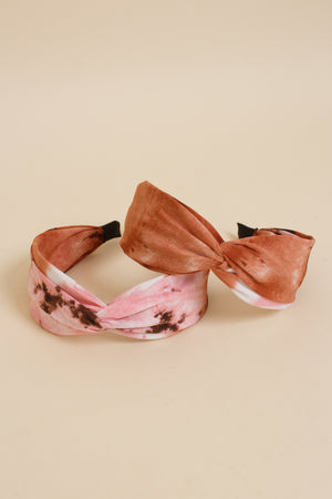 Tie dye headbands.