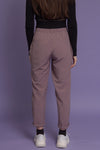 Jogger pant with drawstring waist, in mauve. Image 7